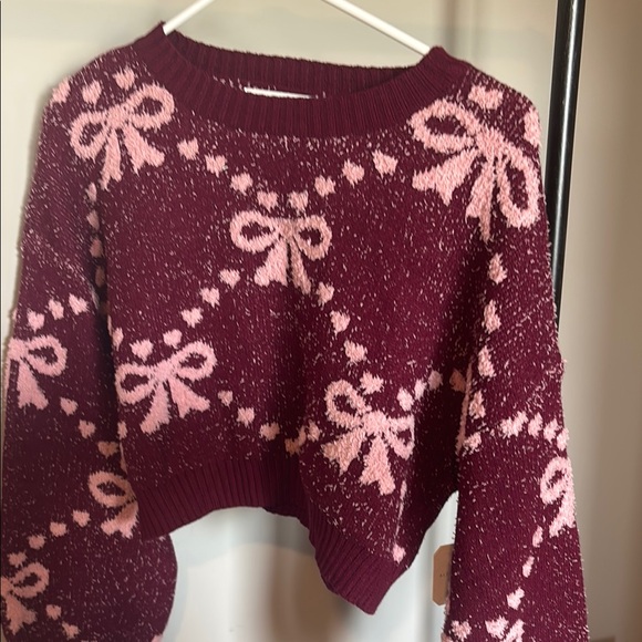 Altar'd State Red and Pink Crew Neck Jacket - Picture 1 of 1